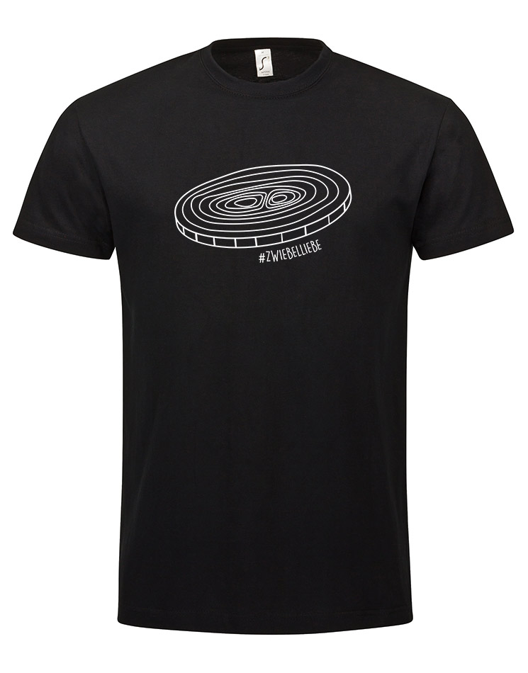 Onionring T-Shirt weiß auf schwarz