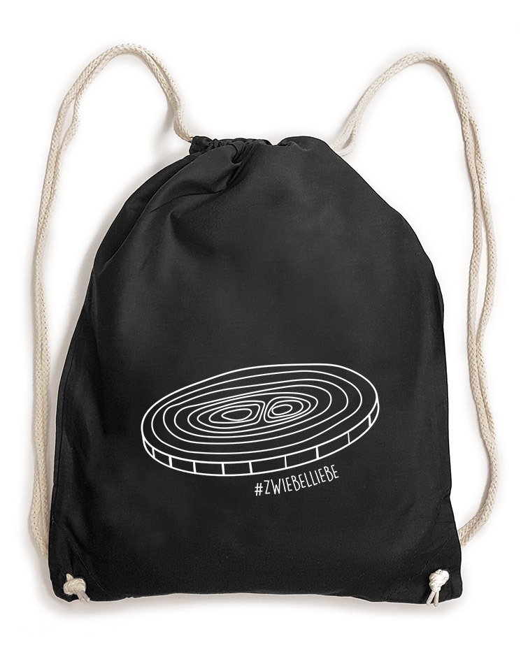 Onionring Baumwollrucksack schwarz