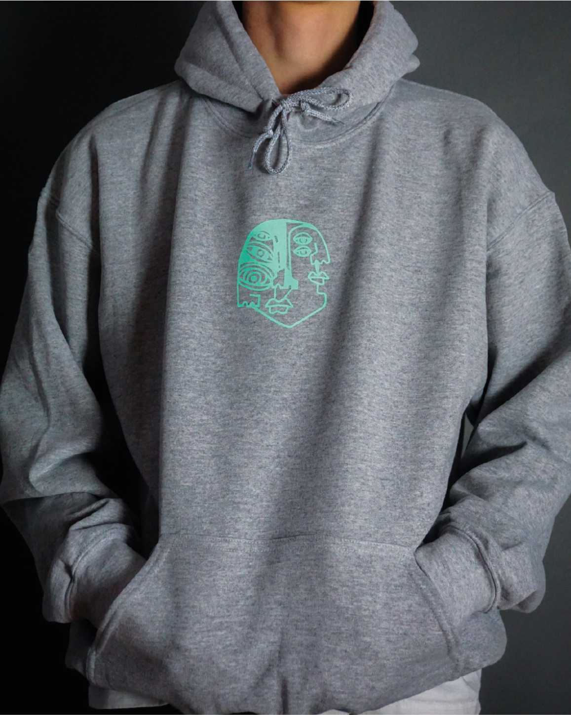 The Arts Club Hoodie mehrfarbig auf sport grey