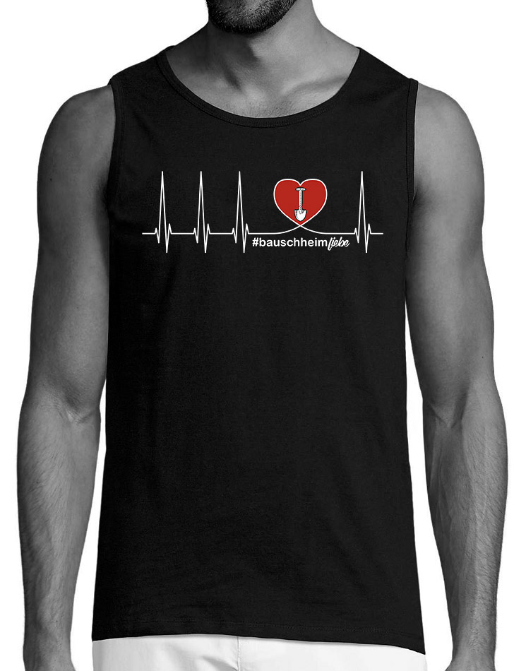 Herzschlag Tank Top Bauschheim schwarz