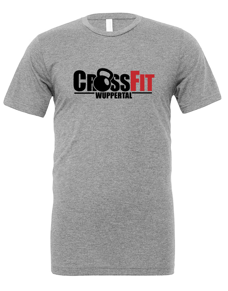 CrossFit Wuppertal Unisex T-Shirt mehrfarbig auf athletic grey