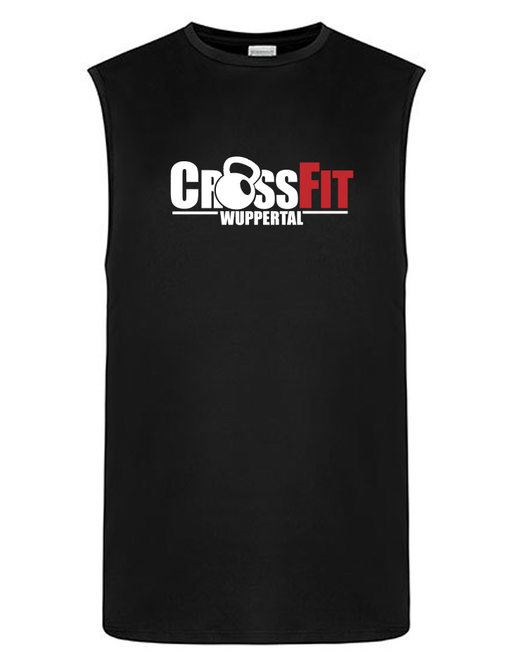 CrossFit Wuppertal Unisex Tank Top mehrfarbig auf schwarz