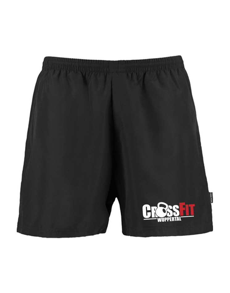 CrossFit Wuppertal Fitness Shorts Men mehrhfarbig auf schwarz