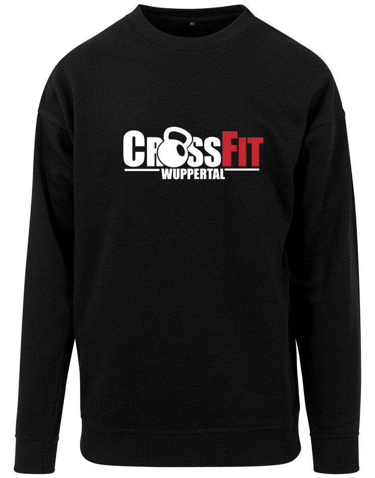 CrossFit Wuppertal Fitness Crew Neck Sweatshirt mehrhfarbig auf schwarz