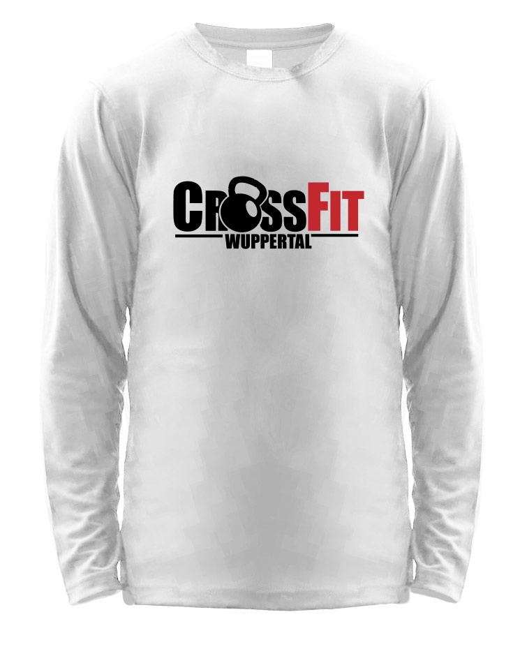 CrossFit Wuppertal Fitness Athlete Longsleeve Men weiss