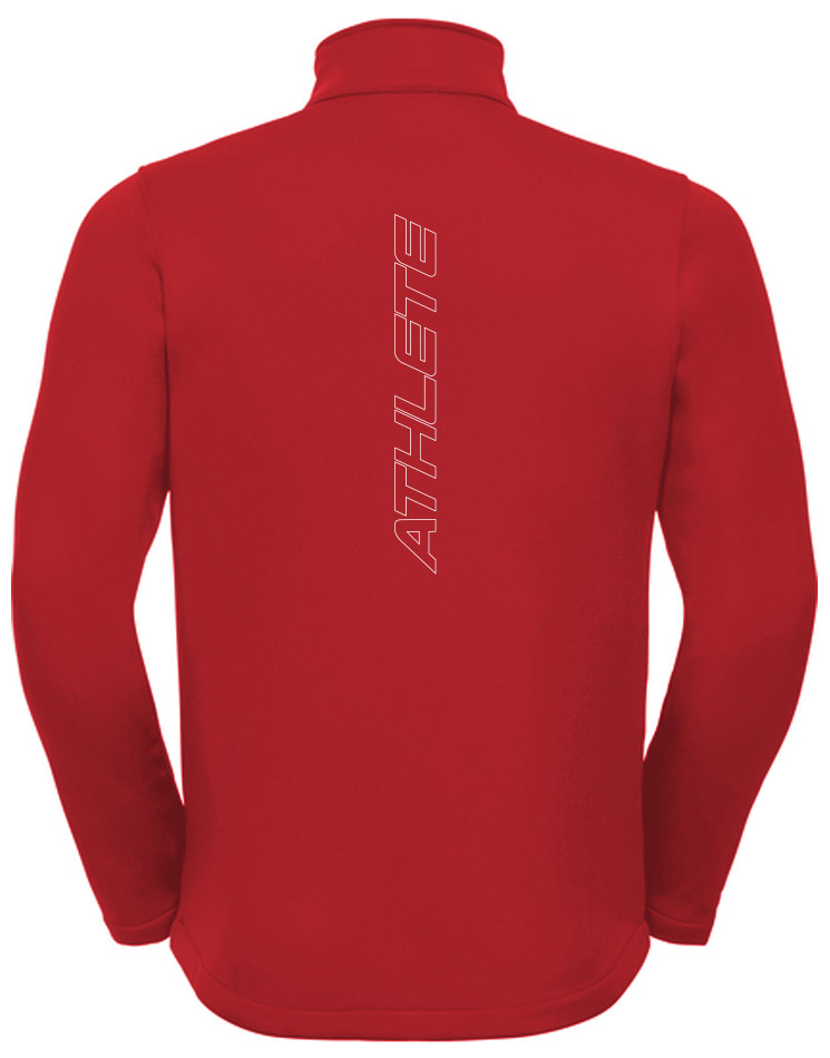 CrossFit Wuppertal Fitness Softshell Jacket Men mehrfarbig auf classic red