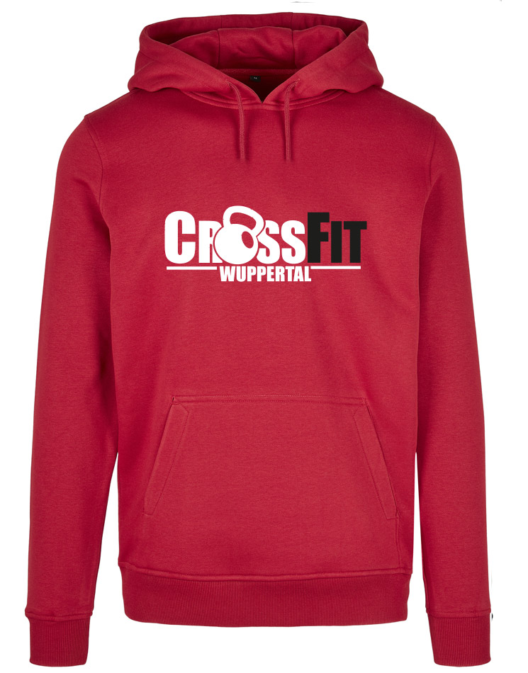 CrossFit Wuppertal Fitness Hoodie Men mehrfarbig auf city red