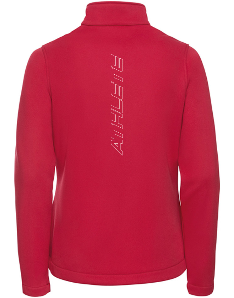 CrossFit Wuppertal Fitness Softshell Jacket Women mehrfarbig auf classic red