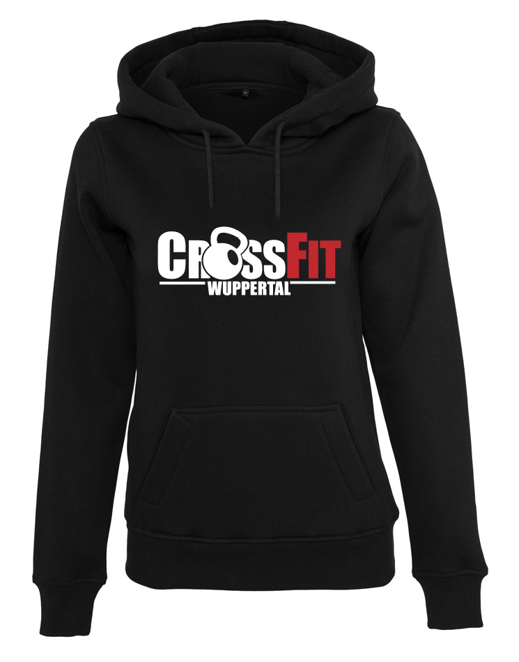 CrossFit Wuppertal Fitness Hoodie Women mehrfarbig auf schwarz