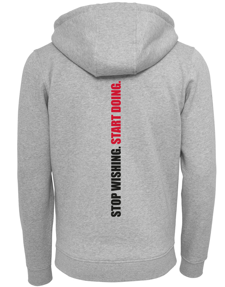 CrossFit Wuppertal Stop Wishing Start Doing Zip Hoodie Men 