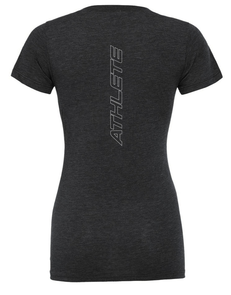CrossFit Wuppertal Girly T-Shirt mehrfarbig auf charcoal black