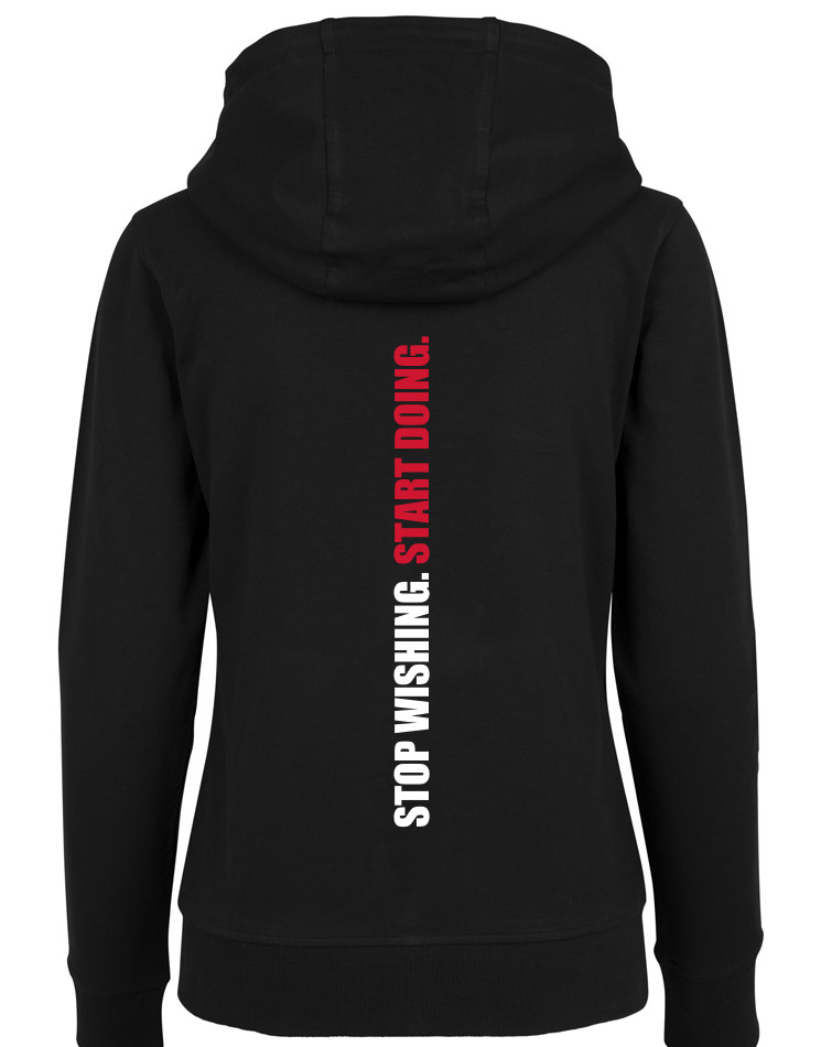 CrossFit Wuppertal Stop Wishing Start Doing Zip Hoodie Women 