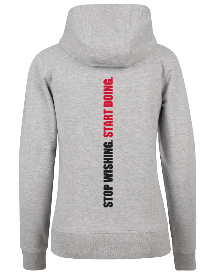 CrossFit Wuppertal Stop Wishing Start Doing Zip Hoodie Women 