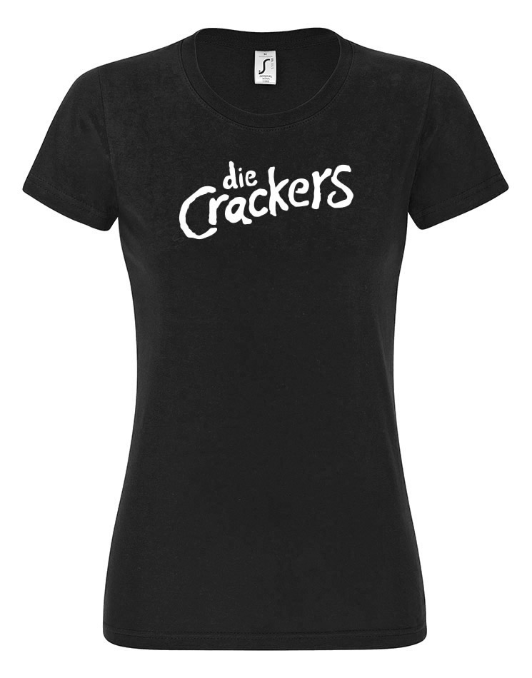 Die Crackers Girly Logoshirt schwarz