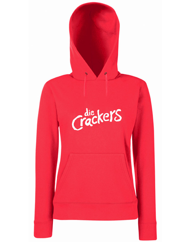 Die Crackers Girly Logo-Hoodie rot