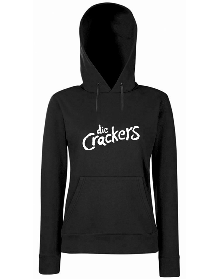 Die Crackers Girly Logo-Hoodie schwarz