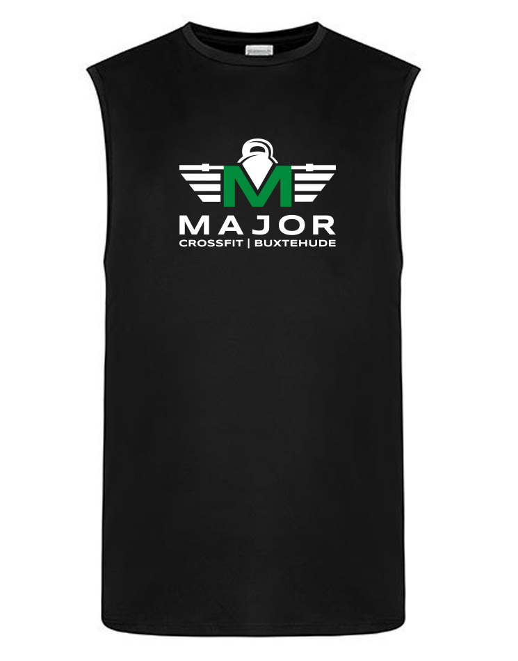 CrossFit Major Unisex Tank Top mehrfarbig auf schwarz 