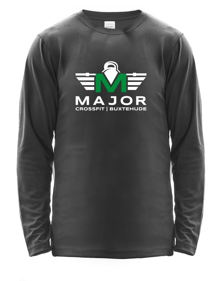 CrossFit Major Fitness Athlete Longsleeve Men grau