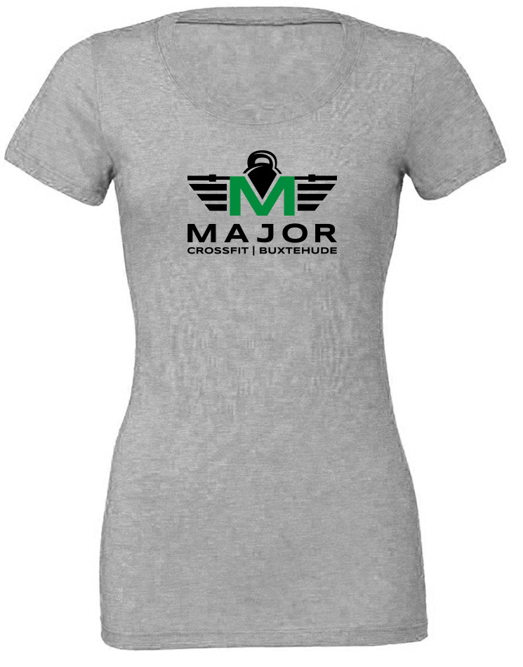 CrossFit Major Girly T-Shirt mehrfarbig auf grey triblend