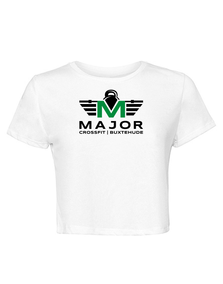 CrossFit Major Cropped Tee weiss