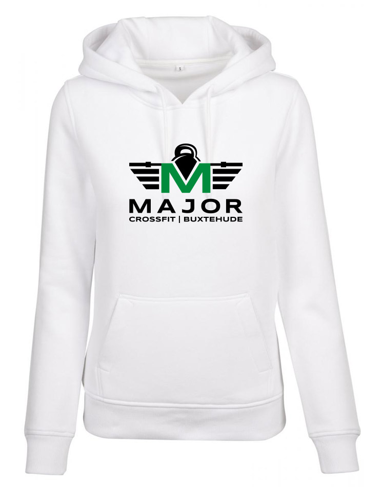 CrossFit Major Fitness Hoodie Women weiss