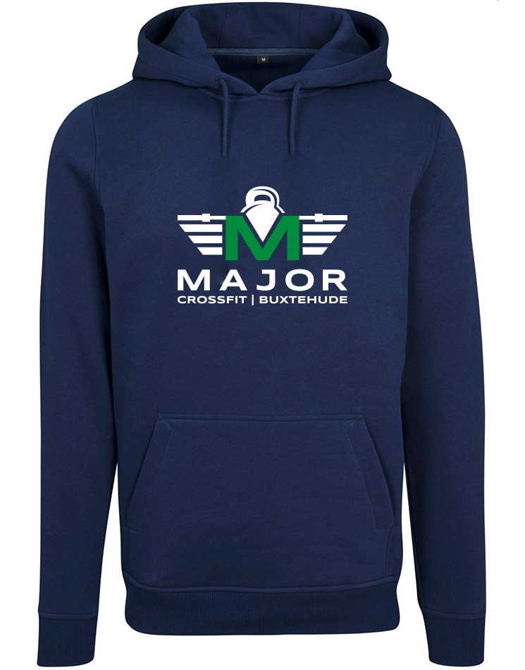 CrossFit Major Fitness Hoodie Men mehrfarbig auf light navy