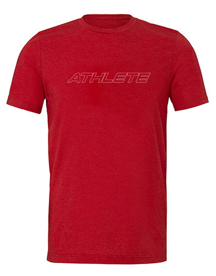 CrossFit Major ATHLETE Unisex T-Shirt mehrfarbig auf solid red triblend