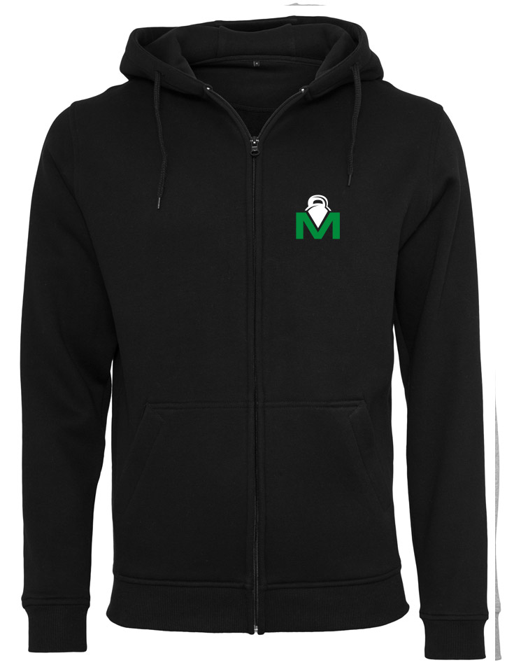 CrossFit Major Shortcut Fitness Zip Hoodie Men mehrfarbig auf schwarz