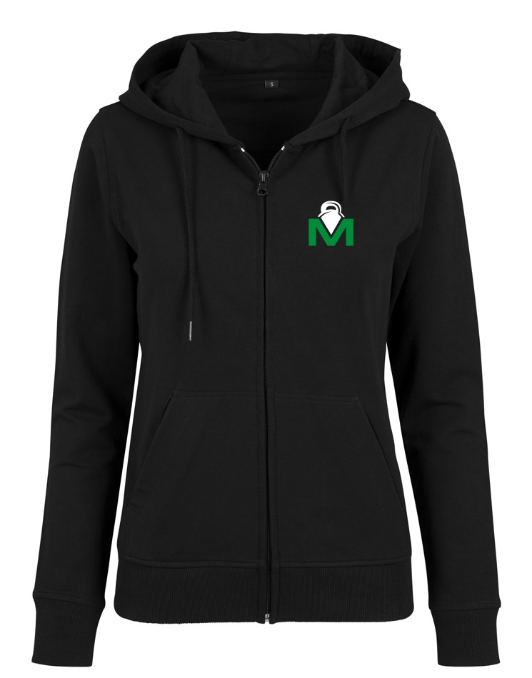 CrossFit Major ATHLETE Fitness Zip Hoodie Women mehrfarbig auf schwarz