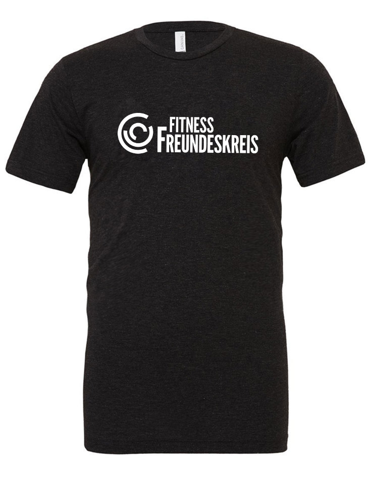 Crossfit Freundeskreis Unisex T-Shirt - BigPrint wei auf charcoal