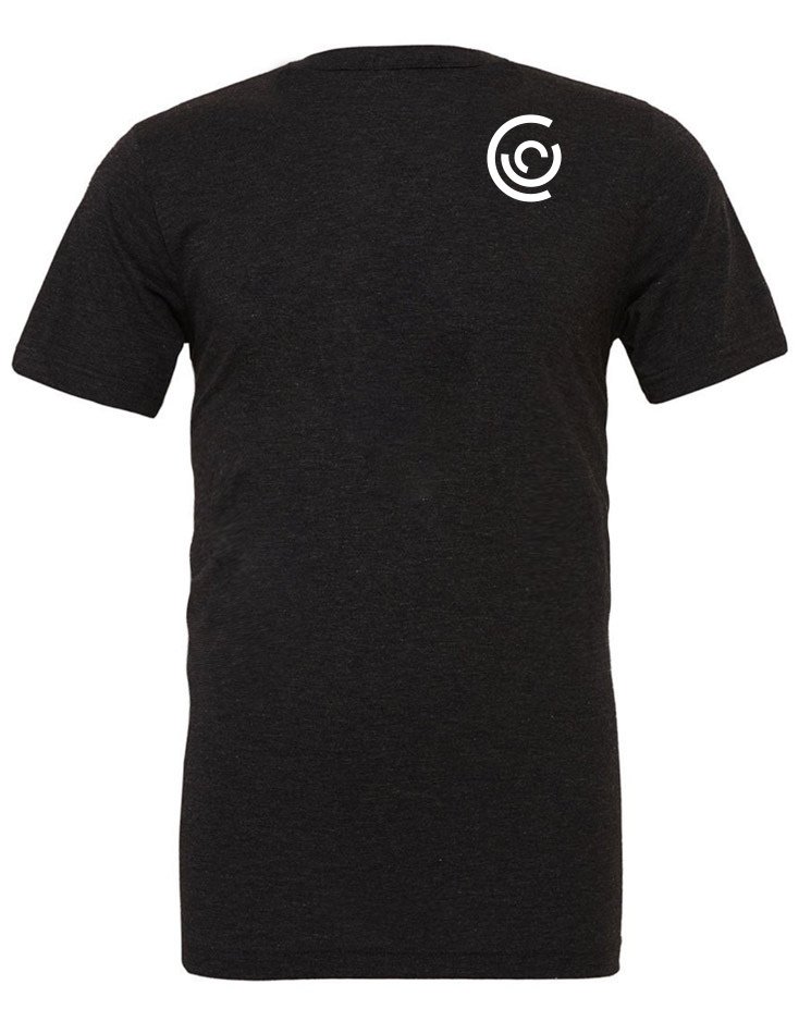 Crossfit Freundeskreis Unisex T-Shirt - BigPrint weiß auf charcoal