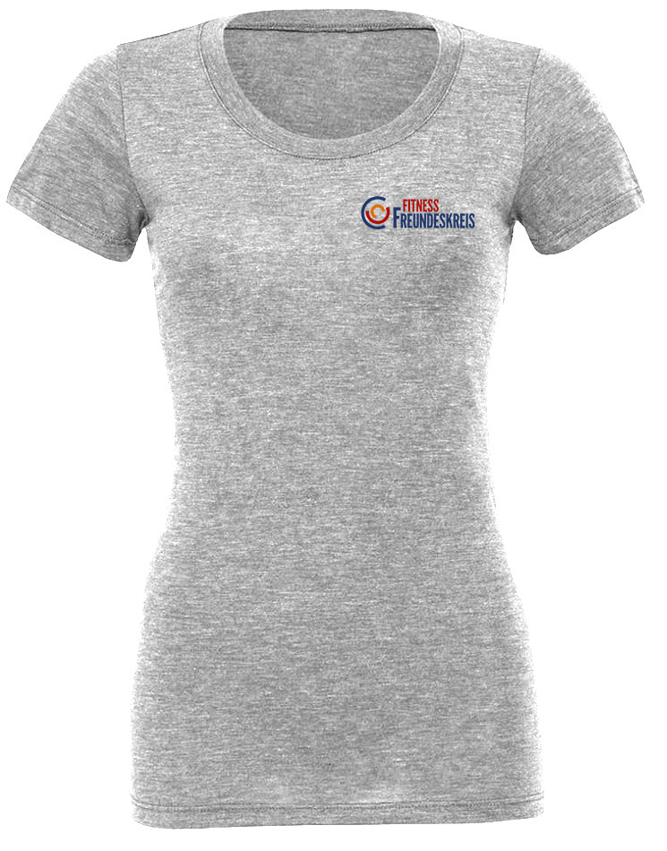 Crossfit Freundeskreis Girly T-Shirt mehrfarbig auf grey triblend heather