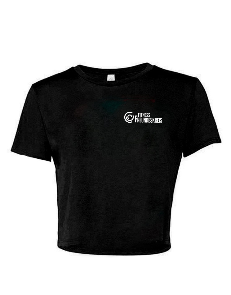 Fitness Freundeskreis Girly Cropped Tee schwarz