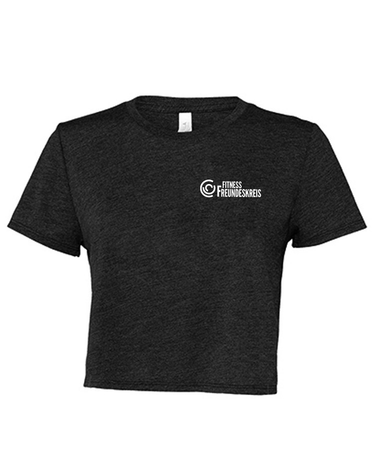 Fitness Freundeskreis Girly Cropped Tee grau
