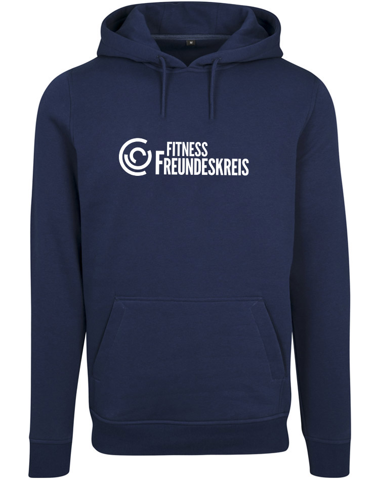 Fitness Freundeskreis Unisex Heavy Hoodie - BigPrint blau