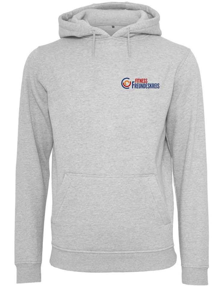 Crossfit Freundeskreis Unisex Heavy Hoodie mehrfarbig auf heather grey