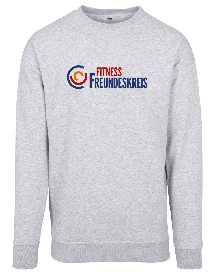 Fitness Freundeskreis Unisex Sweat Crewneck - BigPrint grau