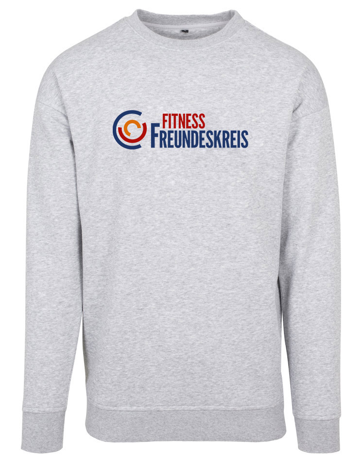 Crossfit Freundeskreis Unisex Sweat Crewneck - BigPrint mehrfarbig auf heather grey