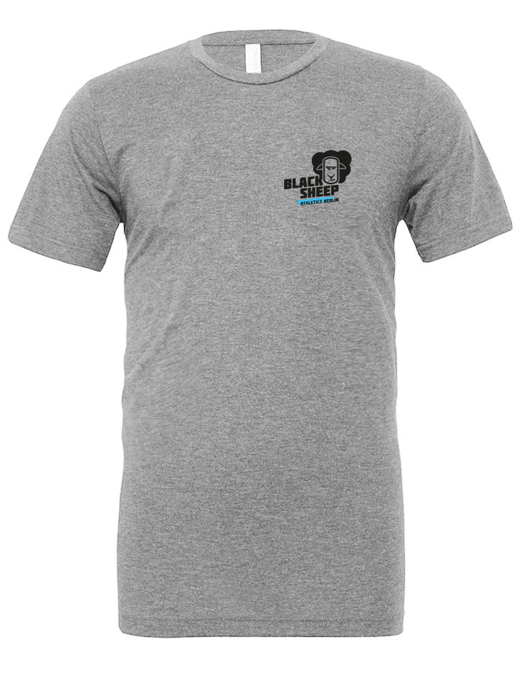 Black Sheep Athletics Berlin Unisex T-Shirt - Athlete mehrfarbig auf grey triblend