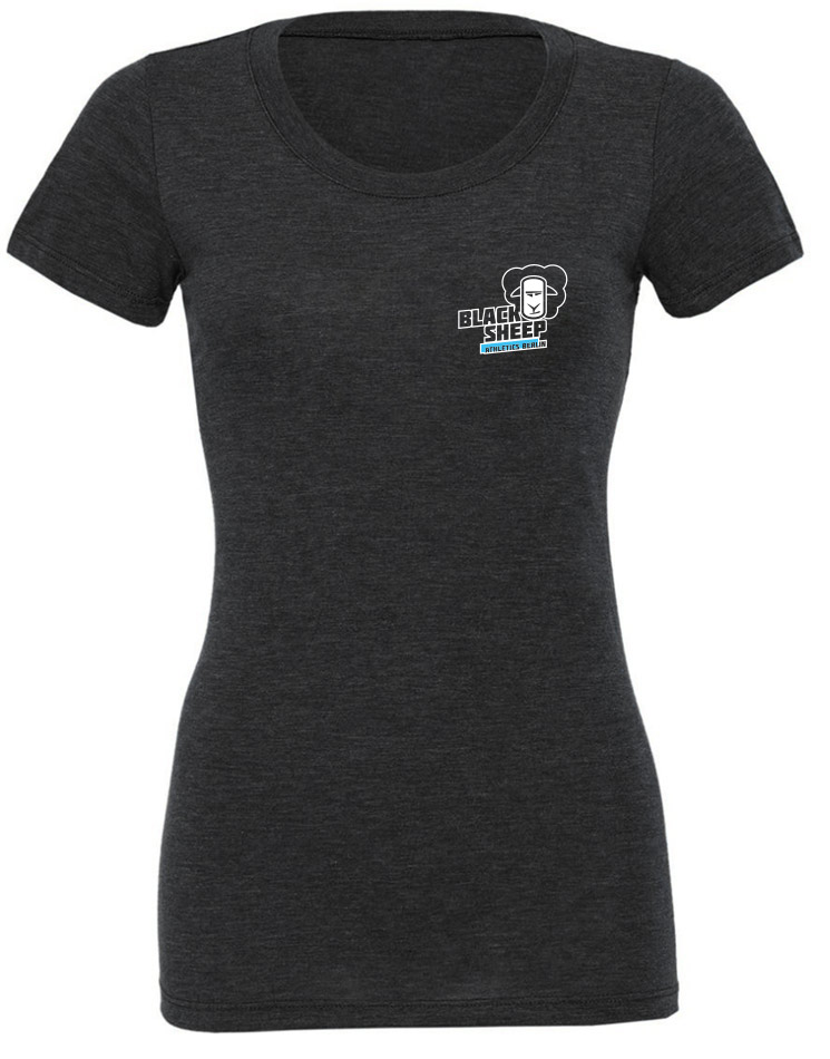 Black Sheep Athletics Berlin Girly T-Shirt - Athlete mehrfarbig auf charcoal-black