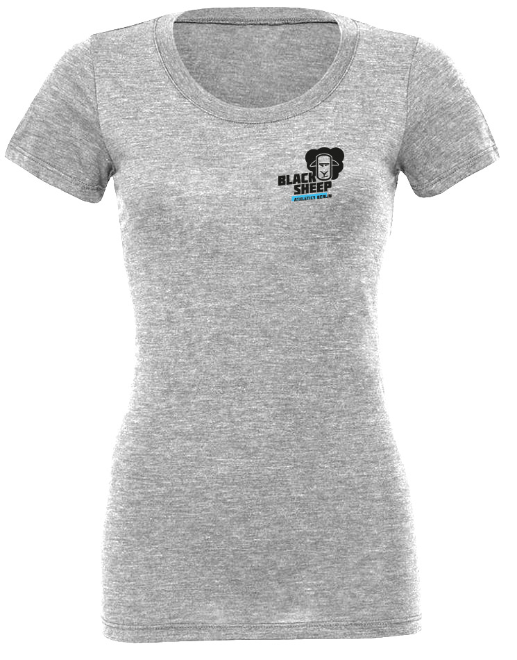 Black Sheep Athletics Berlin Girly T-Shirt mehrfarbig auf grey triblen