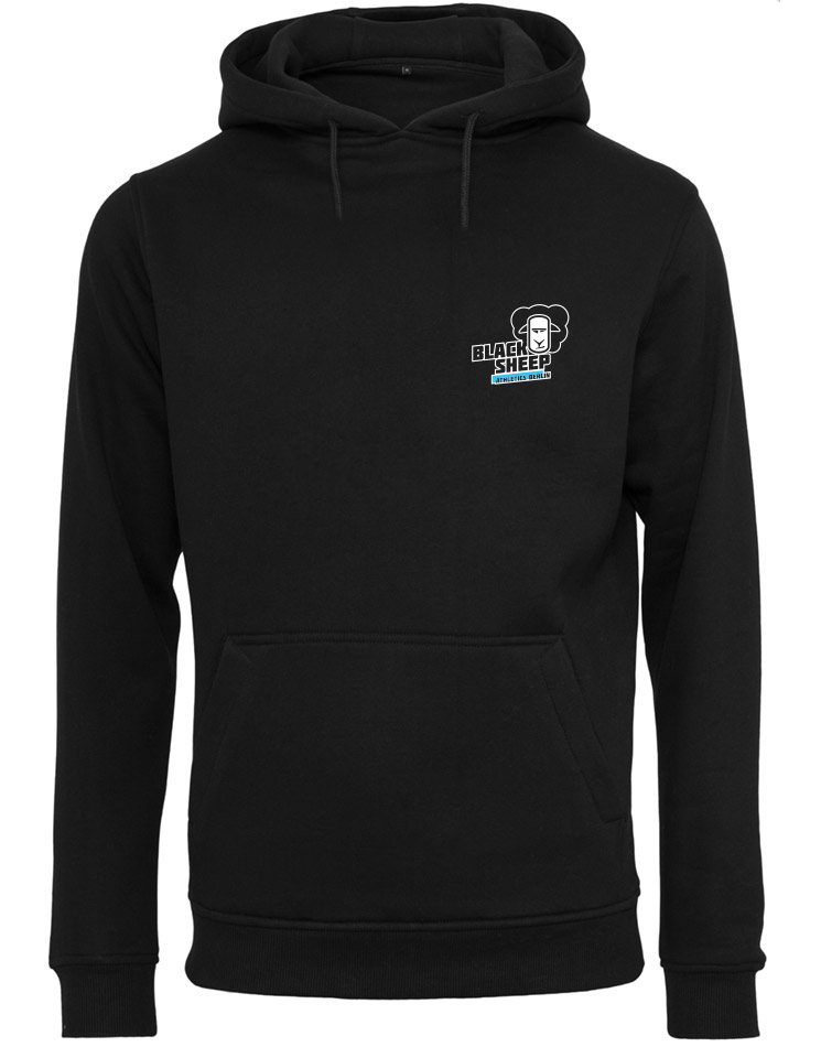 Black Sheep Athletics Berlin Unisex Heavy Hoody mehrfarbig auf schwarz