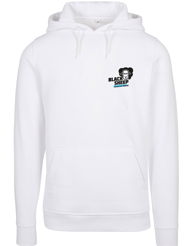 Black Sheep Athletics Berlin Unisex Heavy Hoody mehrfarbig auf white