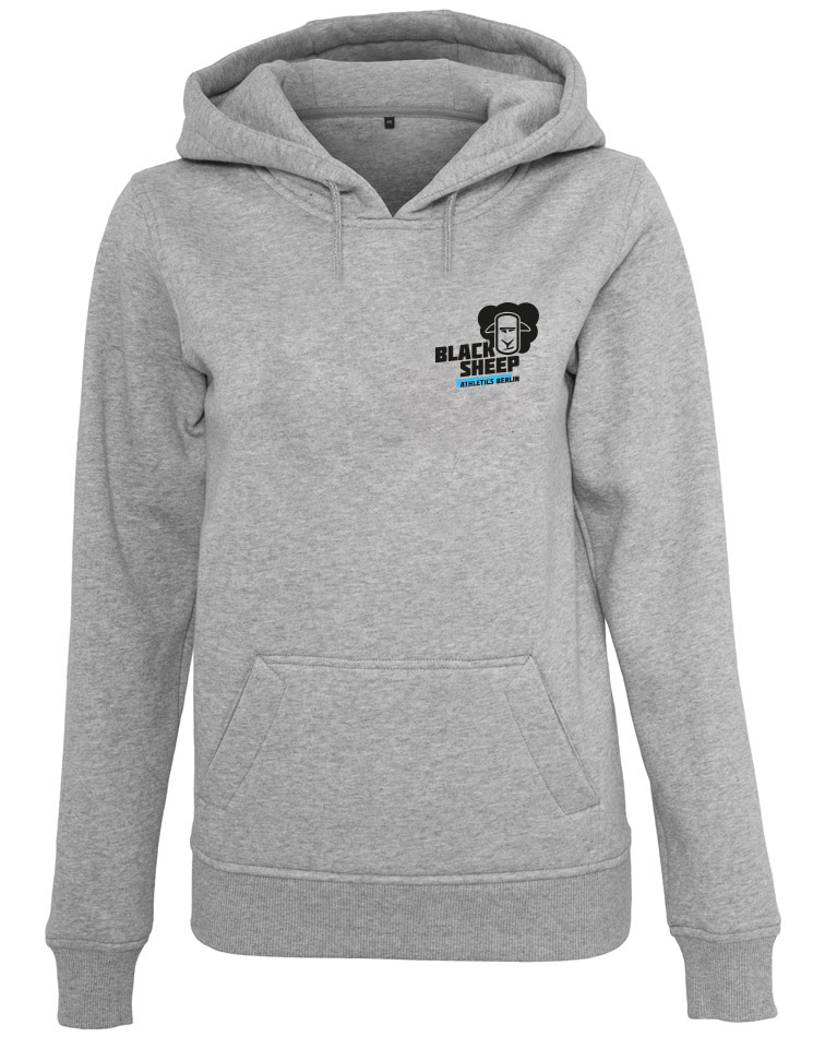 Black Sheep Athletics Berlin Ladies Heavy Hoody  mehrfarbig auf heather grey