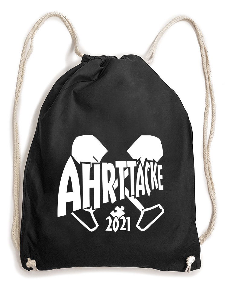 AHRTTACKE Baumwollrucksack schwarz