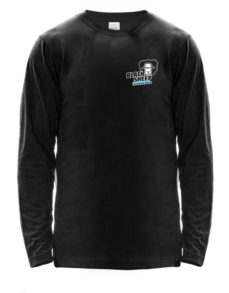 Black Sheep Athletics Berlin Long Sleeve Cool T mehrfarbig auf schwarz