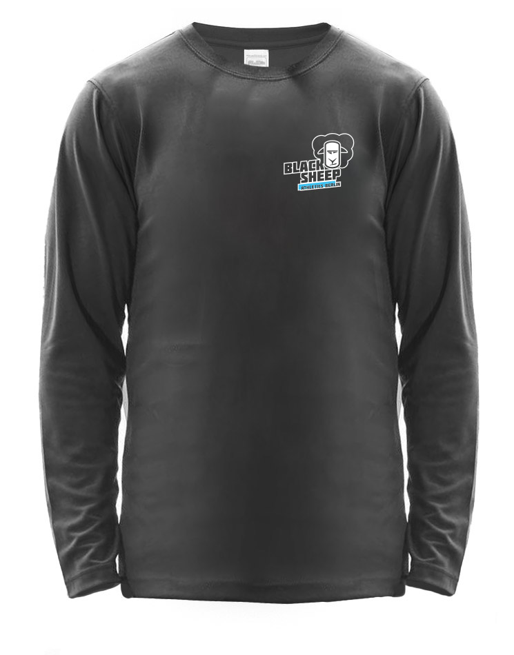 Black Sheep Athletics Berlin Long Sleeve Cool T - Athlete mehrfarbig auf charcoal solid