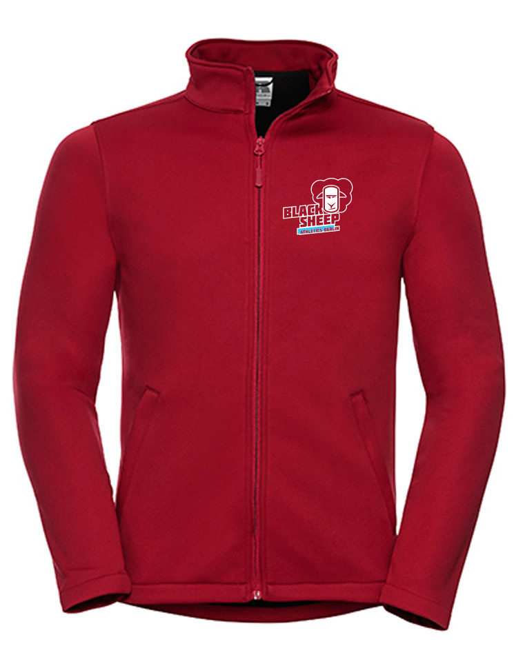 Black Sheep Athletics Berlin Mens Smart Softshell Jacket  mehrfarbig auf classic red