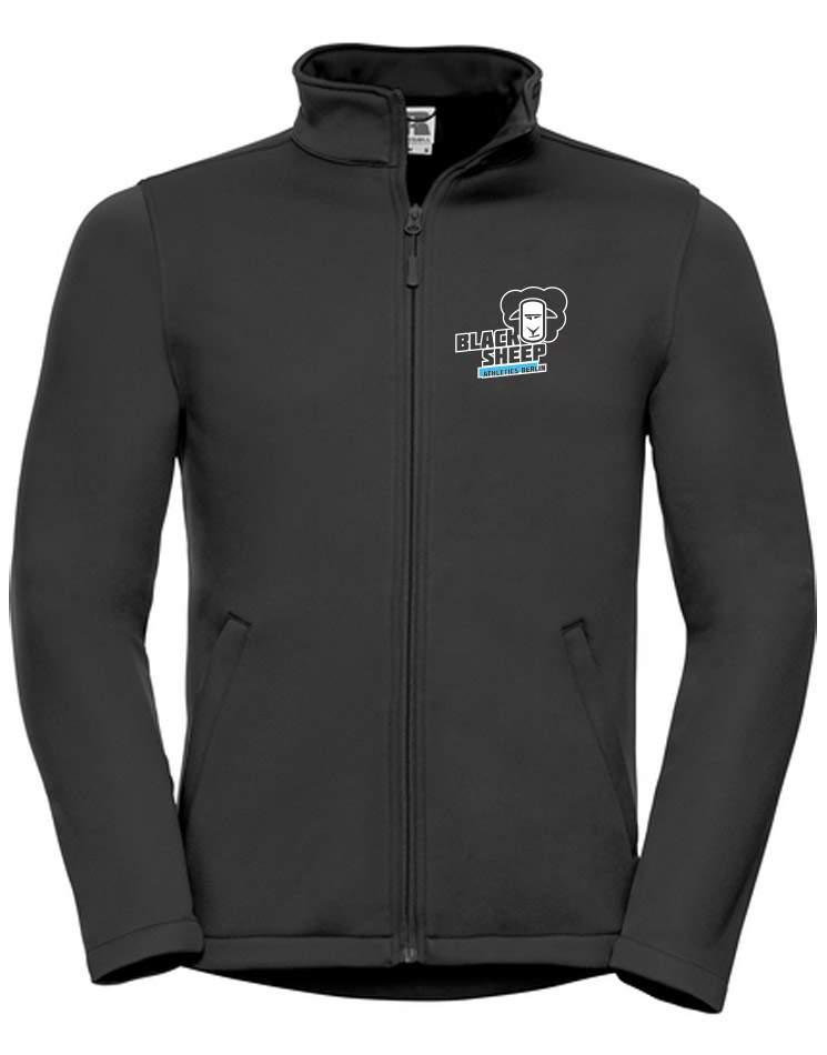 Black Sheep Athletics Berlin Mens Smart Softshell Jacket  - ATHLETE mehrfarbig auf convoy grey