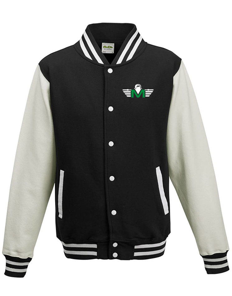 CrossFit Major Varsity Jacket wei auf black/white